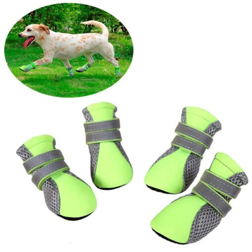 Soft Summer Pet Shoes Reflective Outdoor Walking Boots